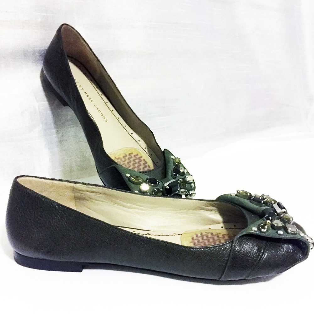Marc by Marc Jacobs Jeweled Ballet Flats SZ 8